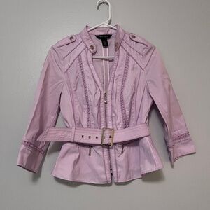 White House Black Market Pink Jacket Size 2